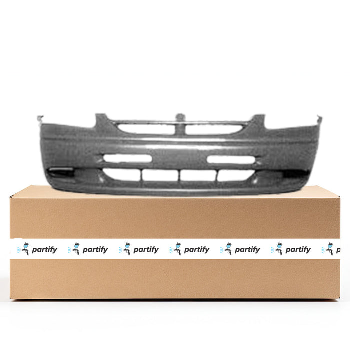 Dodge Caravan CAPA Certified Front Bumper W/O Fog Lamps Textured Finish Cool Gray Bottom - CH1000821C