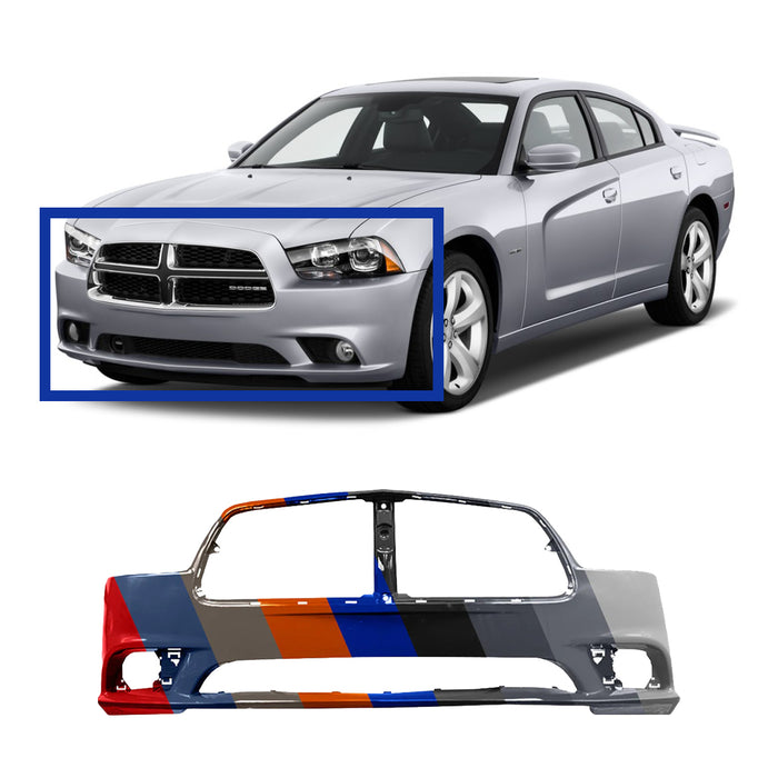 Dodge Charger Non SRT Front Bumper With Adaptive Cruise Control - CH1000993