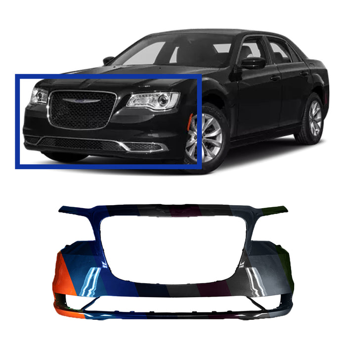 Chrysler 300 Front Bumper With Sensor Holes & Without Appearance Package - CH1000A22