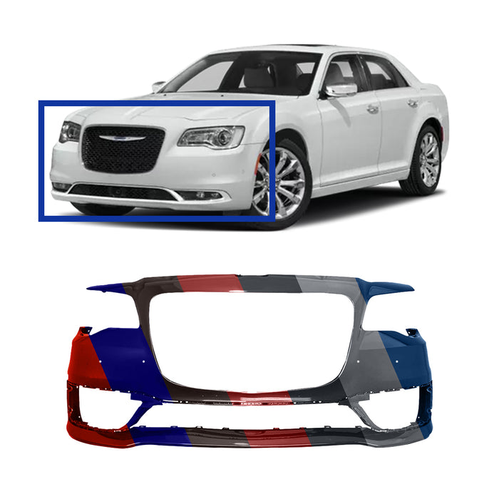 Chrysler 300 Model S CAPA Certified Front Bumper With Sensor Holes & With Appearance Package - CH1000A35C