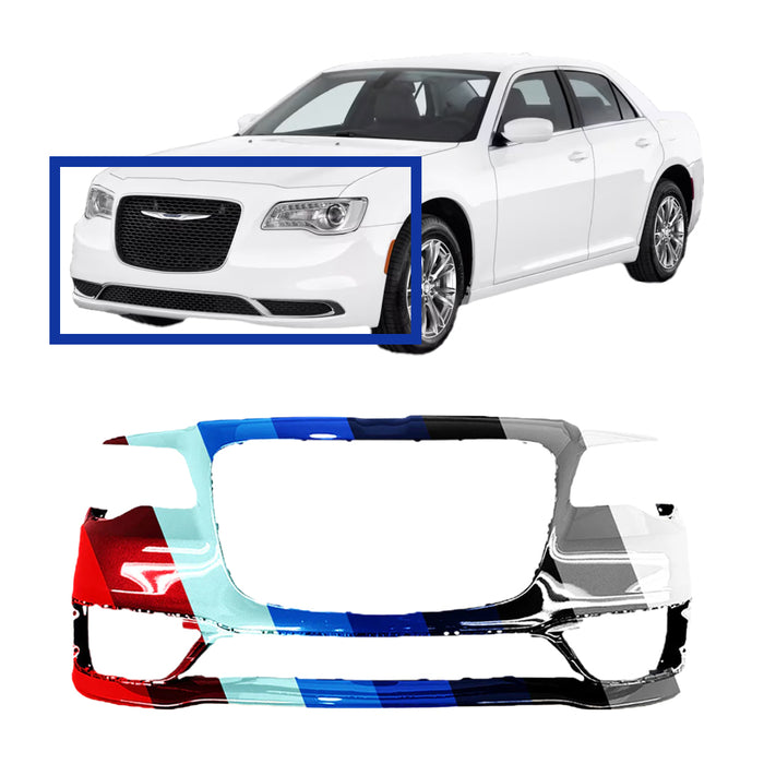 Chrysler 300 Front Bumper Without Sensor Holes & With Appearance Package - CH1000A36