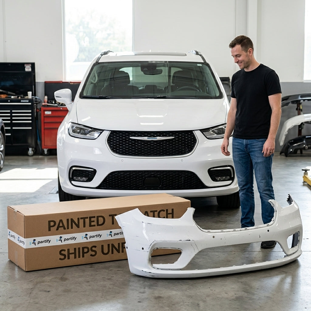 2021-2022 Chrysler Pacifica Van/Van Hybrid Front Bumper With