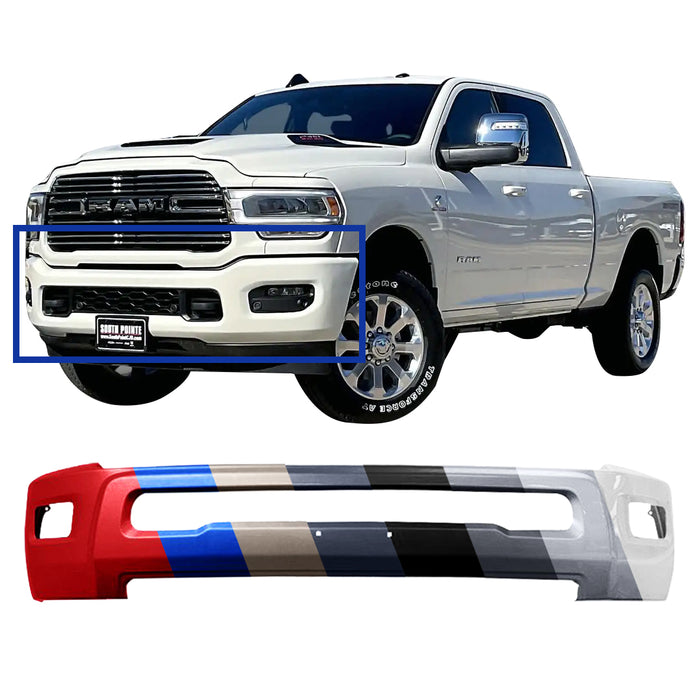 Dodge Ram 2500/3500 OEM Front Bumper With Fog Light Holes & Without Sensor Holes - 1MQ02TZZAB