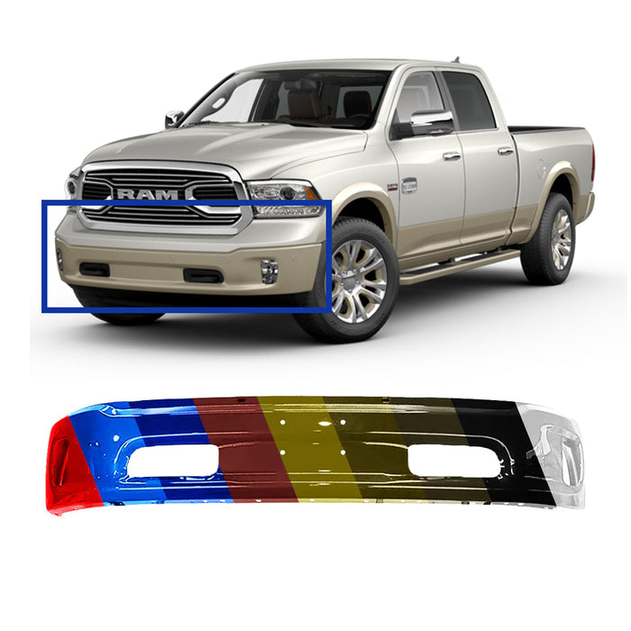 Dodge Ram 1500/1500 Classic OEM Front Bumper With Fog Light Holes & Without Sensor Holes - 68160854AB