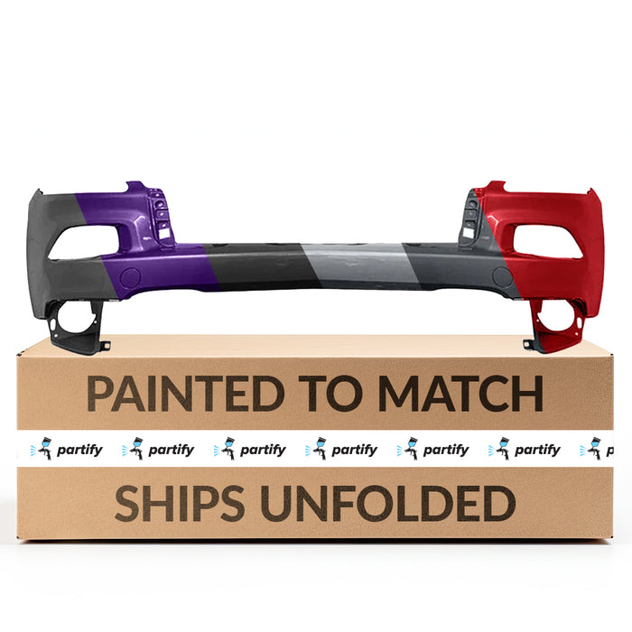 Jeep Cherokee OEM Front Upper Bumper Without Headlight Washer Holes and Without Sensor Holes - 5NJ52TZZAB