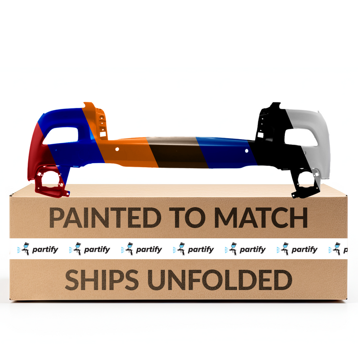 Parachoques delantero superior original para Jeep Cherokee (no Trailhawk) con orificios para sensores, sin orificios para arandelas y con orificio para gancho de remolque - 68232188AD