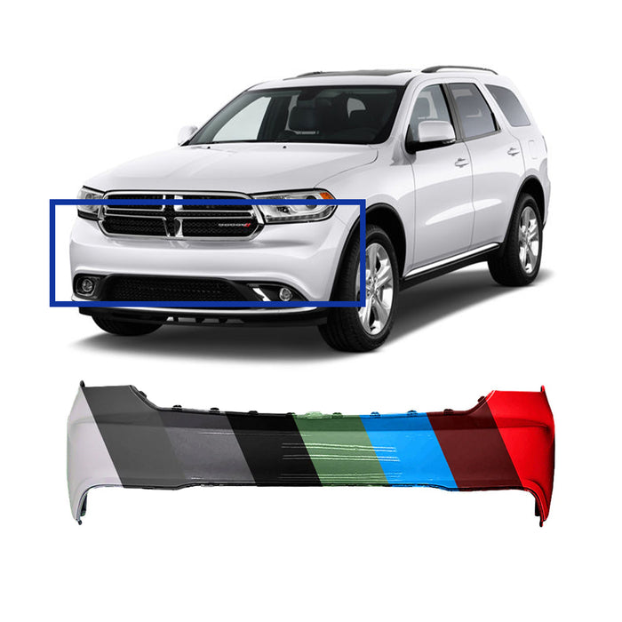 Dodge Durango CAPA Certified Front Upper Bumper Without Sensor Holes - CH1014118C