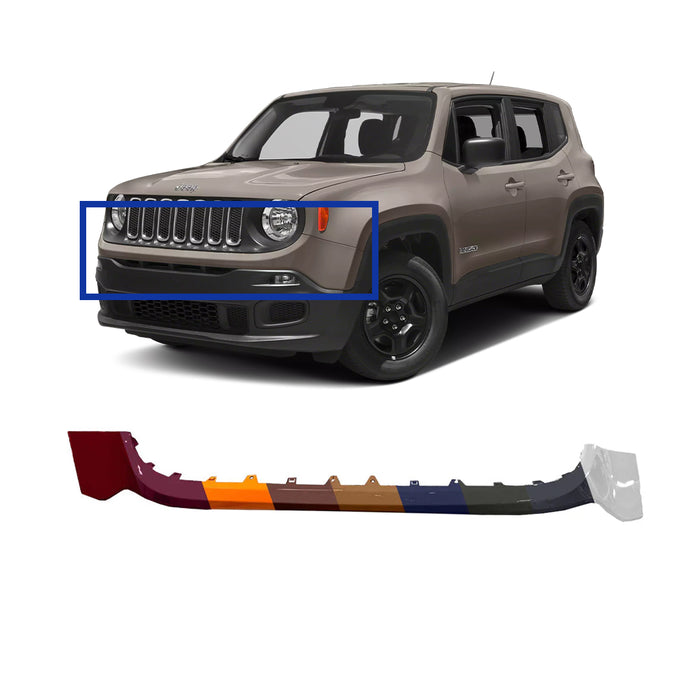 Jeep Renegade CAPA Certified Front Upper Bumper - CH1014122C