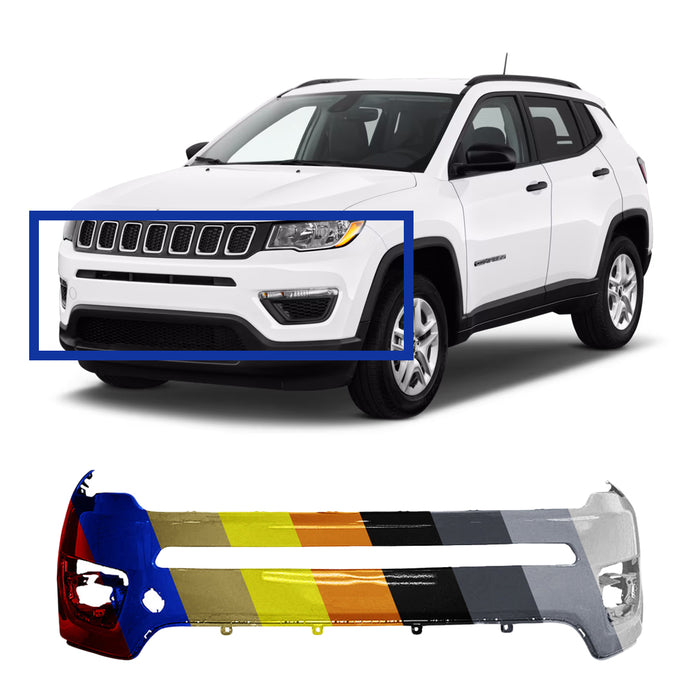 Jeep Compass Non-Trailhawk Edition CAPA Certified Front Bumper - CH1014124C