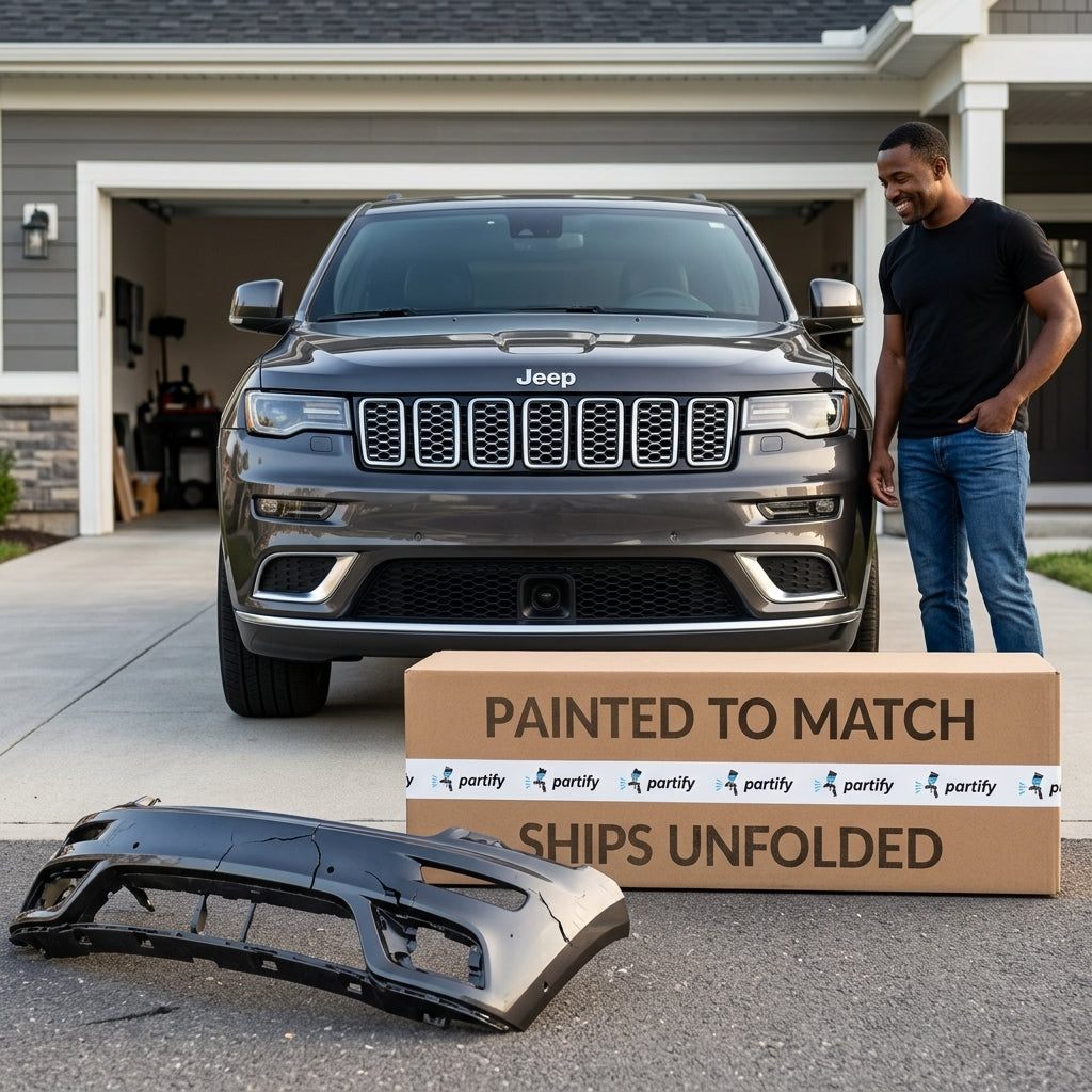 2017-2022 Jeep Grand Cherokee Summit Front Upper Bumper With