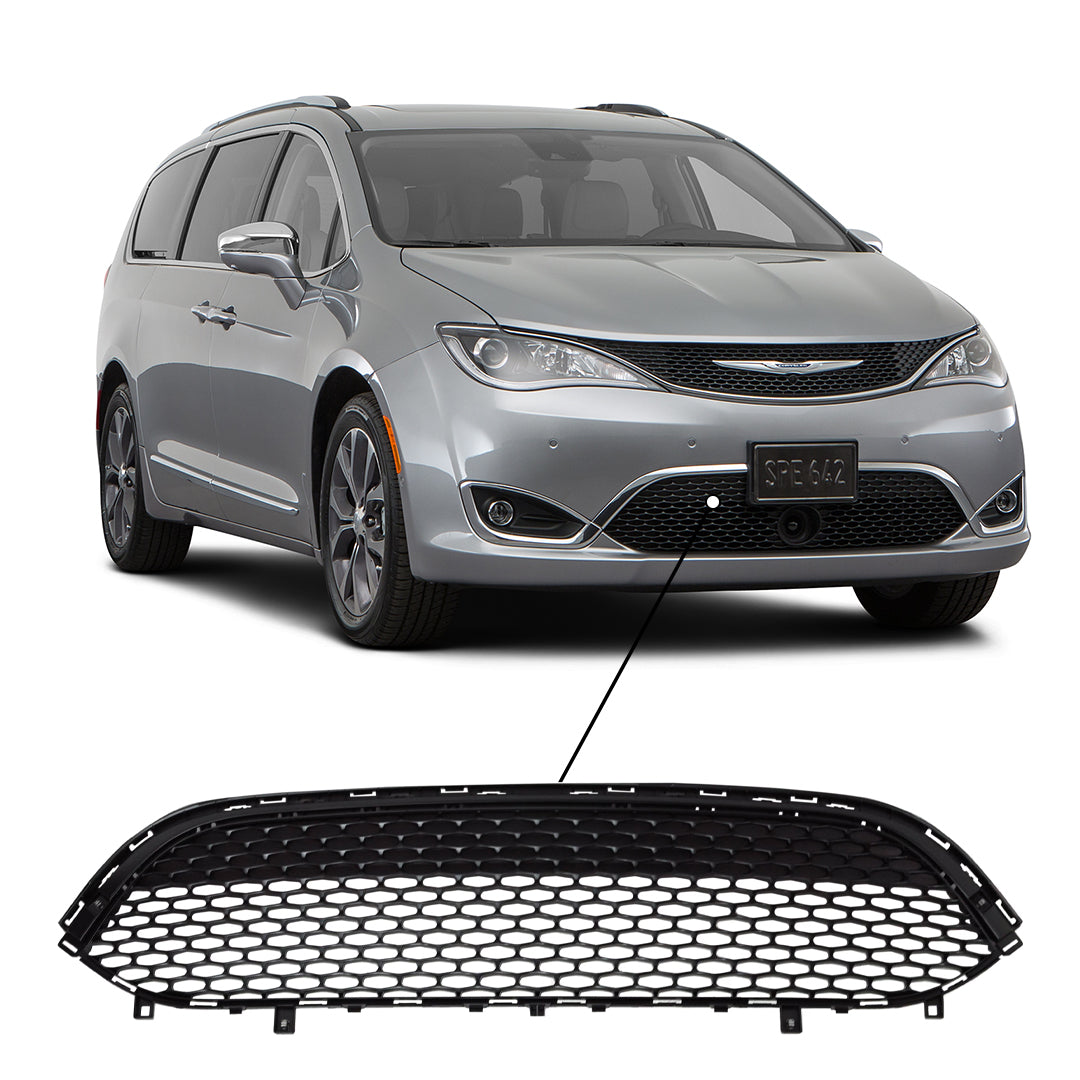 2017-2020 Chrysler Pacifica Van Lower Grille With Fog Lamp Without