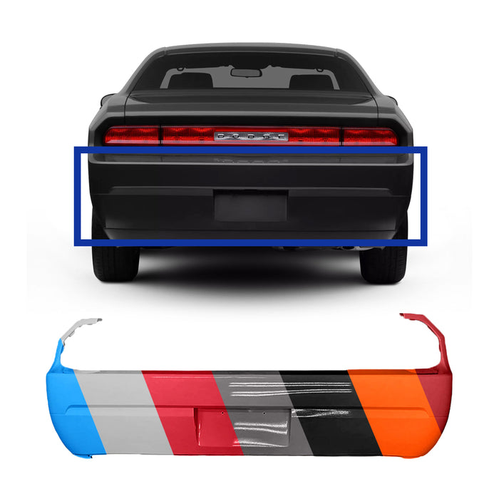 Dodge Challenger CAPA Certified Rear Bumper Without Sensor Holes - CH1100934C