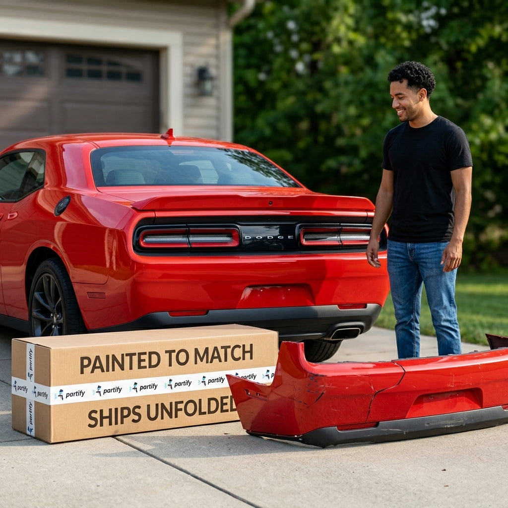 2015-2023 Dodge Challenger Rear Bumper Without Sensor Holes