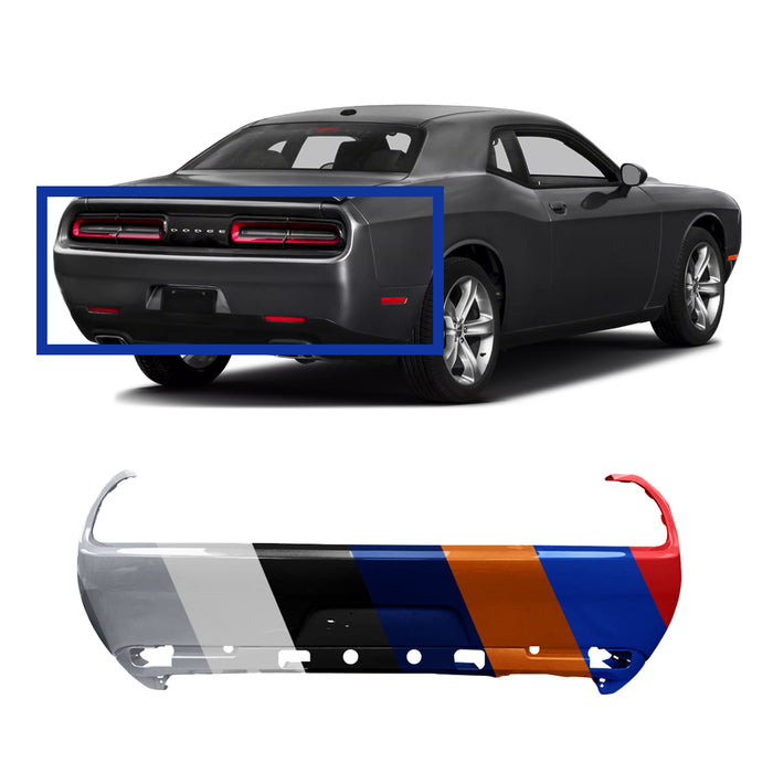 Dodge Challenger CAPA Certified Rear Bumper Without Sensor Holes - CH1100996C