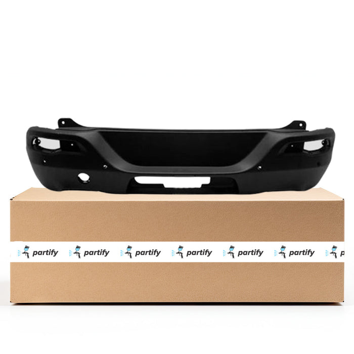 Jeep Cherokee Latitude/Latitude Plus/Limited/Limited Plus/Sport CAPA Certified Rear Bumper W/O Pppa W/Parksense W/Trailer Hitch Textured - CH1100A02C