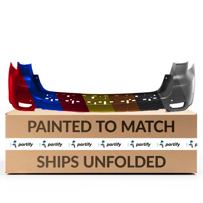 Parachoques trasero con certificación CAPA para Jeep Grand Cherokee Laredo / Limited / Overland / Trailhawk con 6 orificios para sensores y detección de punto ciego - CH1100A36C