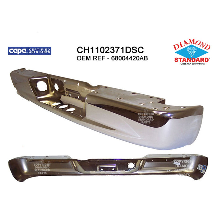 Dodge Ram 1500/2500/3500 Rear Bumper Face Bar Chrome - CH1102371