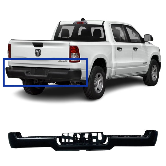 Dodge Ram 1500 OEM Rear Bumper Without Dual Exhaust - 68404437AB