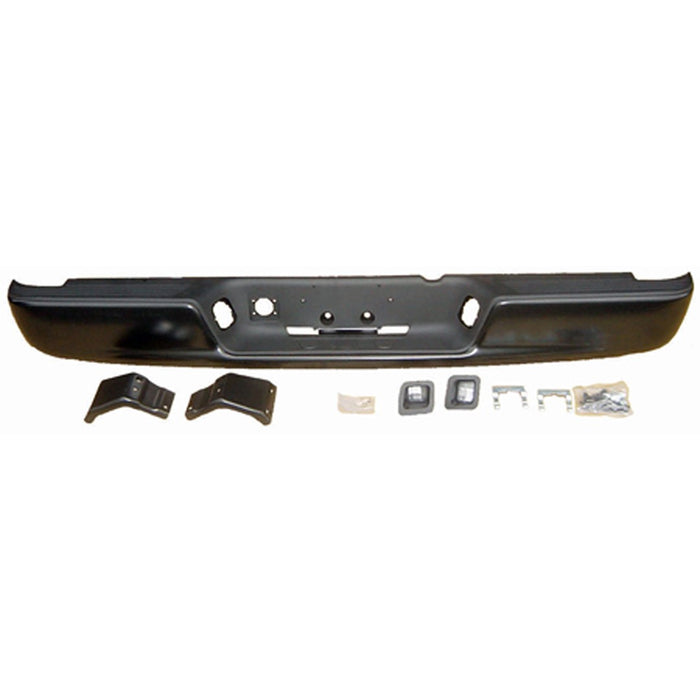 Dodge Ram 1500/2500/3500 Rear Bumper Assembly New Design Step Bumper Includes Pad & Bumper Support & Brackets - CH1103109
