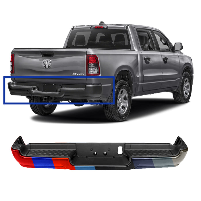 Dodge Ram 1500 Rear Bumper Assembly Single Exhaust Without Sensor Holes - CH1103130