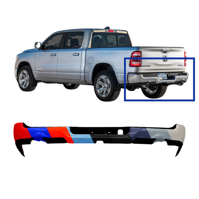 Dodge Ram 1500 Rear Bumper Assembly Dual Exhaust Without Sensor Holes - CH1103139