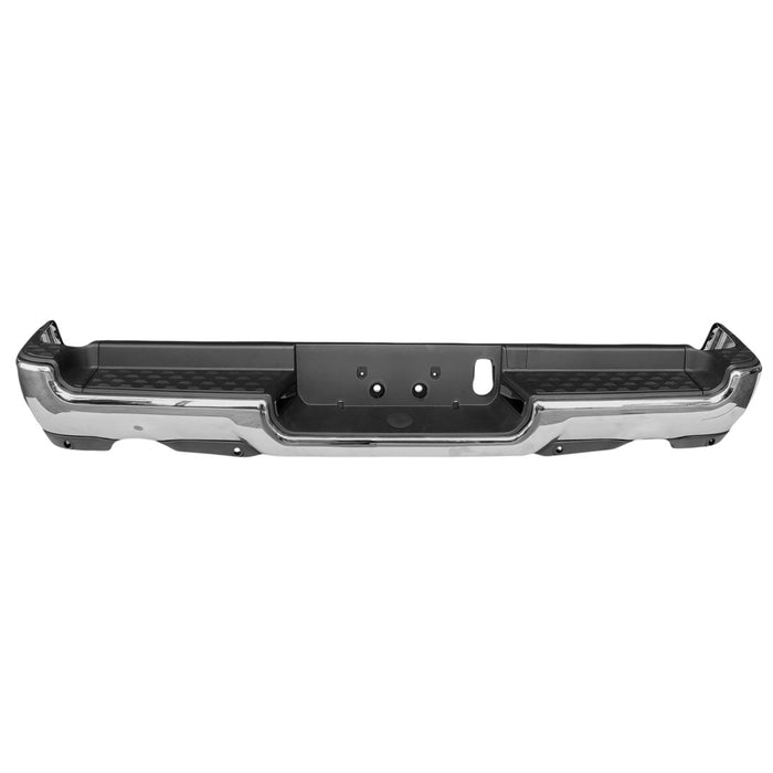Ram 1500 Rear Bumper Assembly Dual Exh W/Adv Park W/Park Sensor Chrome - CH1103147