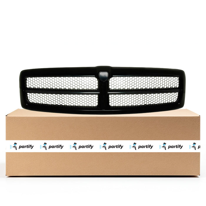 Dodge Ram 1500/2500/3500 CAPA Certified Grille Black Early Design Assembly - CH1200245C