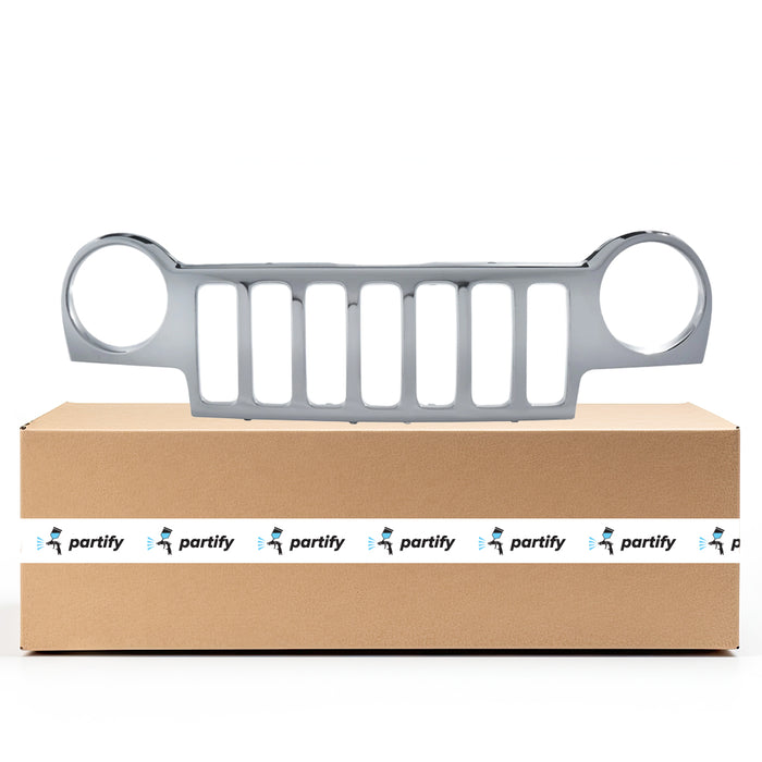 Jeep Liberty CAPA Certified Grille All Chrome Without Insert - CH1200256C