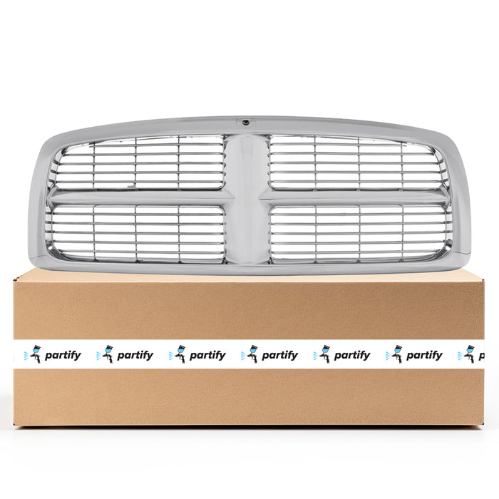 Dodge Pickup Dodge RAM 1500 OEM Grille Chrome Frame With Painted Bars - 55077185AG