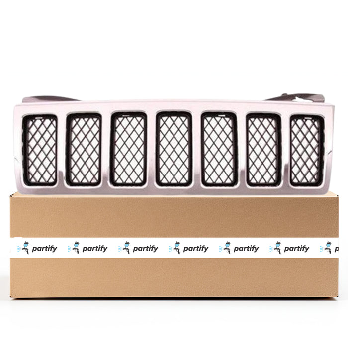 Parrilla OEM para Jeep Grand Cherokee, color negro mate con marco cromado, modelo Overland - 55079362AC