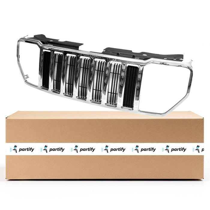 Jeep Liberty CAPA Certified Grille With Chrome Moulding - CH1200317C