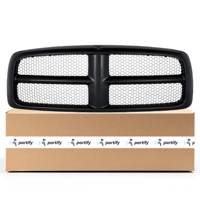 Dodge Ram 1500/2500/3500 CAPA Certified Grille Black CAPA Certified Grille Frame/Black Honeycomb Mesh Assembly - CH1200331C