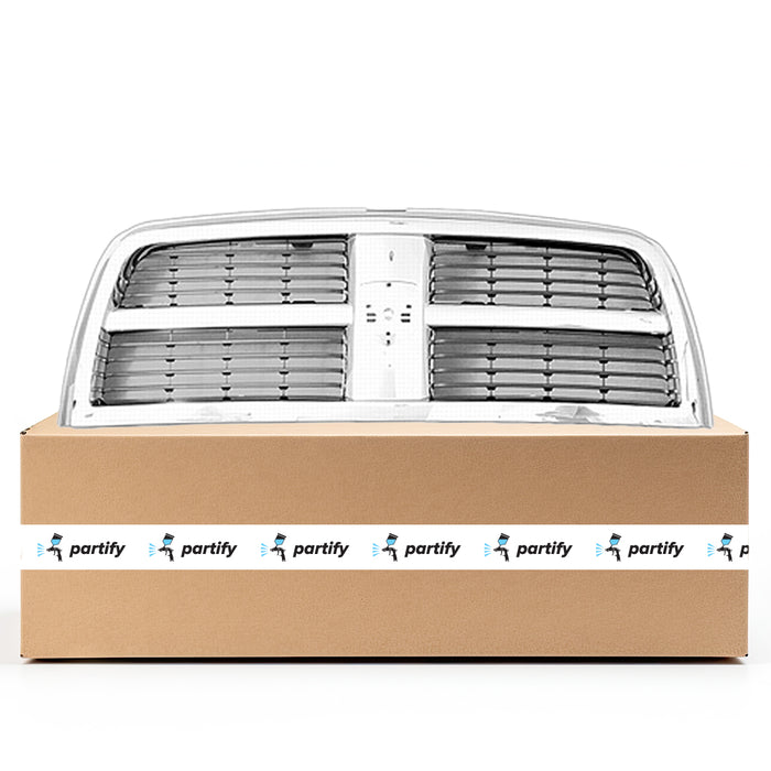 Dodge Pickup Dodge RAM 2500 3500 CAPA Certified Grille Black With Chrome Frame - CH1200336C
