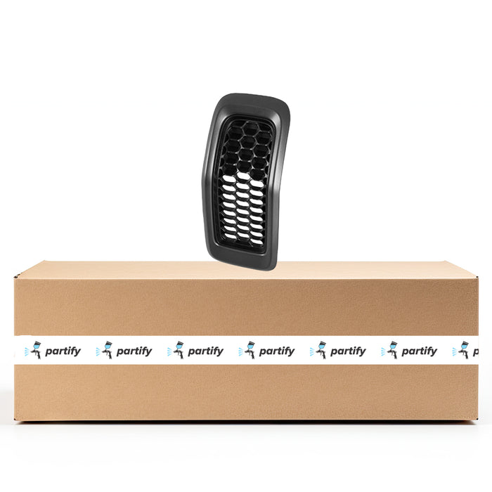 Jeep Cherokee OEM Grille Matte Black With Chrome Molding 7 Pieces Set - 6CY39XS9AC