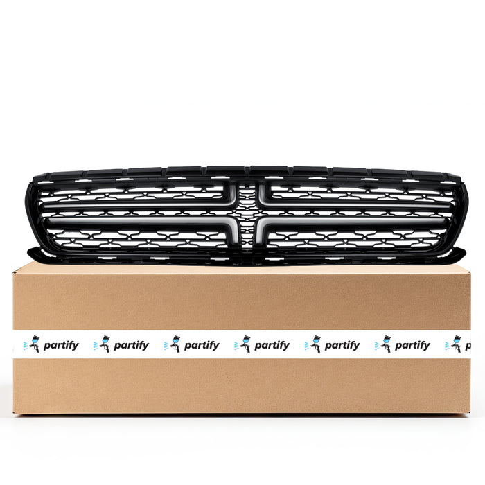 Dodge Charger Grille Chrome Crosshair With Painted Black Mesh Exclude Scat Pack/Srt/Hellcat Model - CH1200391