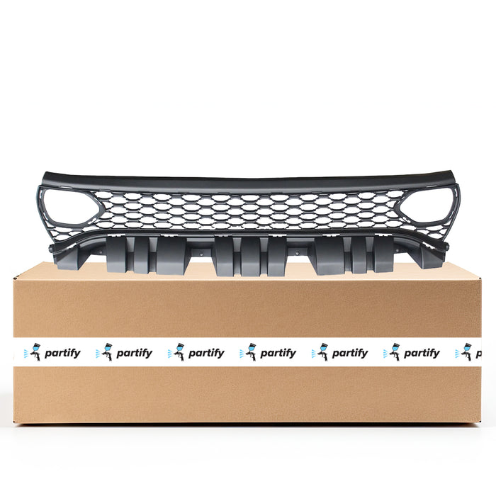 Dodge Charger CAPA Certified Grille Textured Black With Driver Side /Passenger Side Air Vent Insert For Model With Hood Scoop - CH1200411C