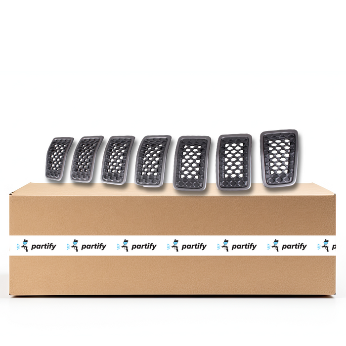Jeep Cherokee Grille Gray Frame With Black Insert 7 Piece Set - CH1200416