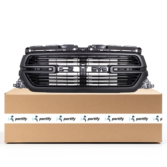 RAM Pickup RAM 1500 OEM Grille Matte Dark Gray With Surround View Camera - 68404966AE