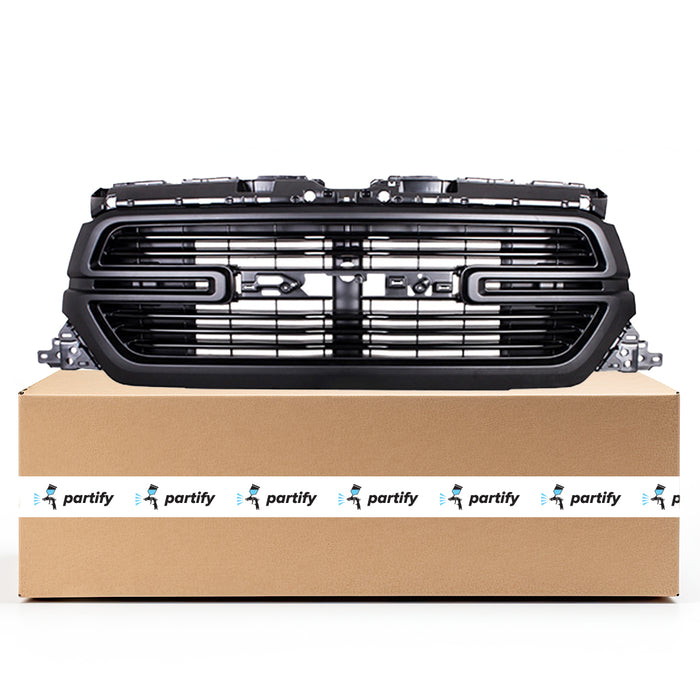 RAM Pickup RAM 1500 CAPA Certified Grille Matte Dark Gray Without Surround View Camera - CH1200429C