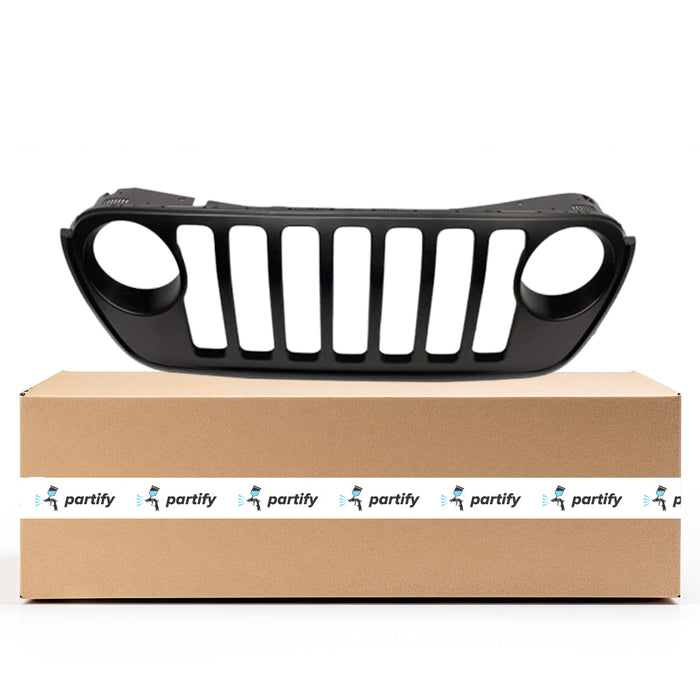 Jeep Gladiator/Wrangler Unlimited High Altitude 4xe/Unlimited Rubicon 4xe/Unlimited Sahara 4xe CAPA Certified Grille W/O Chrome Trim Assembly - CH1200444C