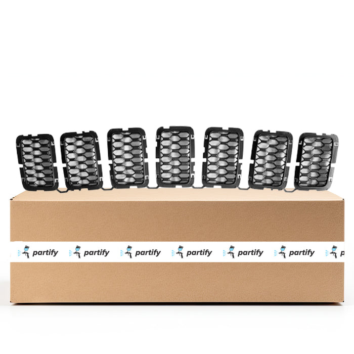 Jeep Grand Cherokee Grille Insert Black Honeycomb Style 7 Pieces Exclude Srt/Trackhawk - CH1201111