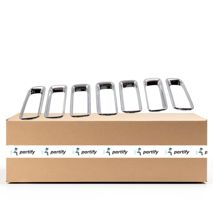 Jeep Compass Mk CAPA Certified Grille Moulding 7 Pieces Set Chrome - CH1210111C