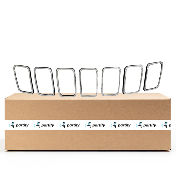 Jeep Grand Cherokee OEM Grille Trim Ring Set Chrome 7 Piece Exclude Srt/Trackhawk - 6ML09SZ0AA