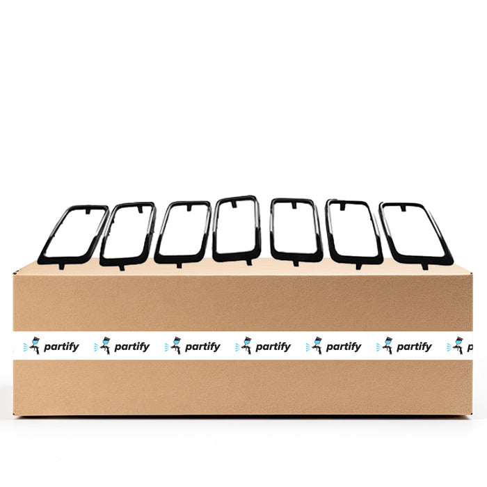 Juego de molduras de parrilla OEM para Jeep Grand Cherokee, negro brillante, 7 piezas (excluye Srt/Trackhawk) - 6ML06DX8AA