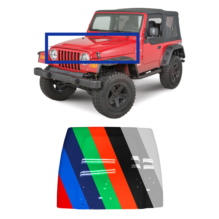 Jeep Wrangler TJ Capa Certified Hood - CH1230205C