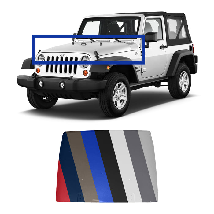 Jeep Wrangler CAPA Certified Hood - CH1230256C