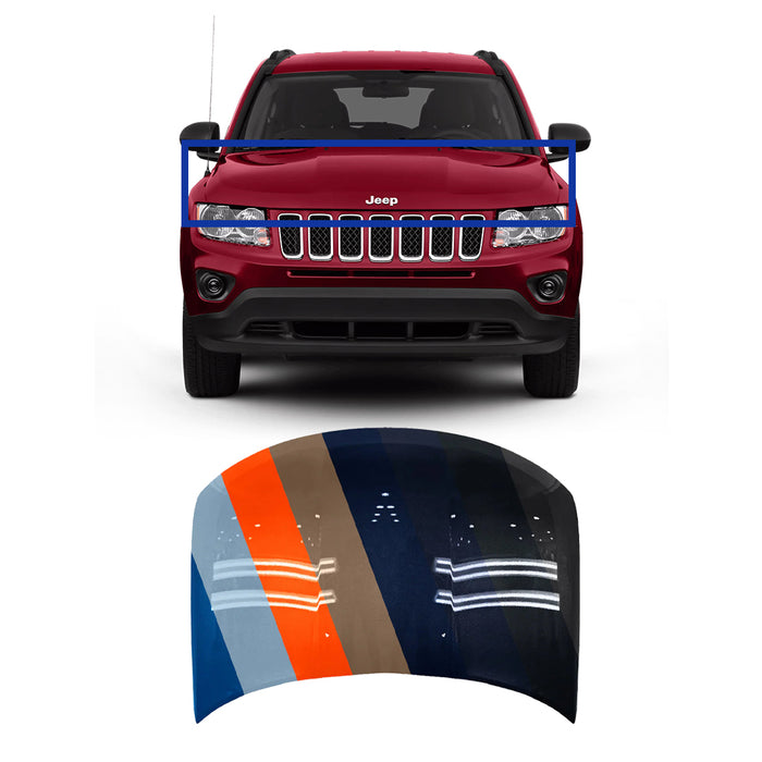 Jeep Compass CAPA Certified Hood - CH1230294C