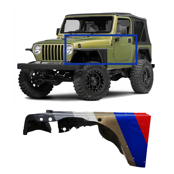 Jeep Wrangler CAPA Certified Driver Side Fender - CH1240225C