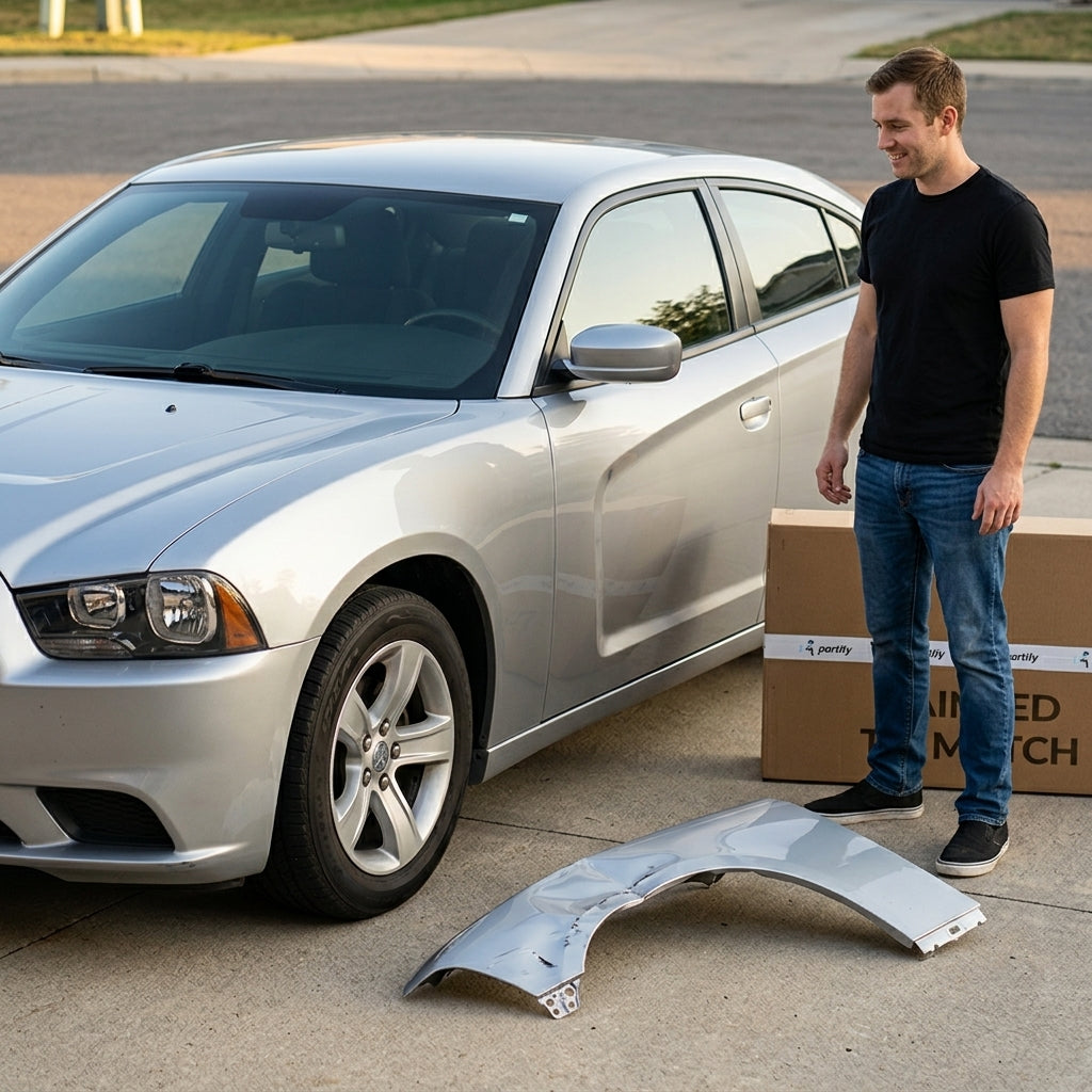 2011-2014 Dodge Charger Front Driver Side Fender - CH1240275 — Partify
