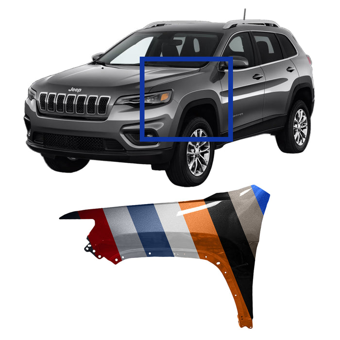 Jeep Cherokee CAPA Certified Driver Side Fender - CH1240290C